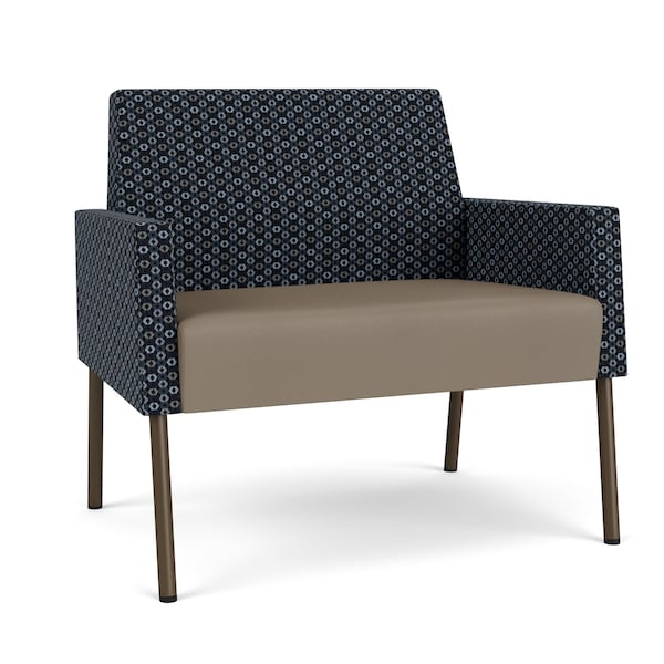 Lesro Mystic Lounge Reception Bariatric Chair, Bronze, RS NightSky Back, MD Farro Seat, RS NightSky Panels ML1401 - main